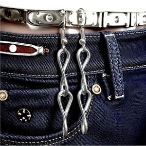 5 For $25💫Silver Alternative Chain Earrings